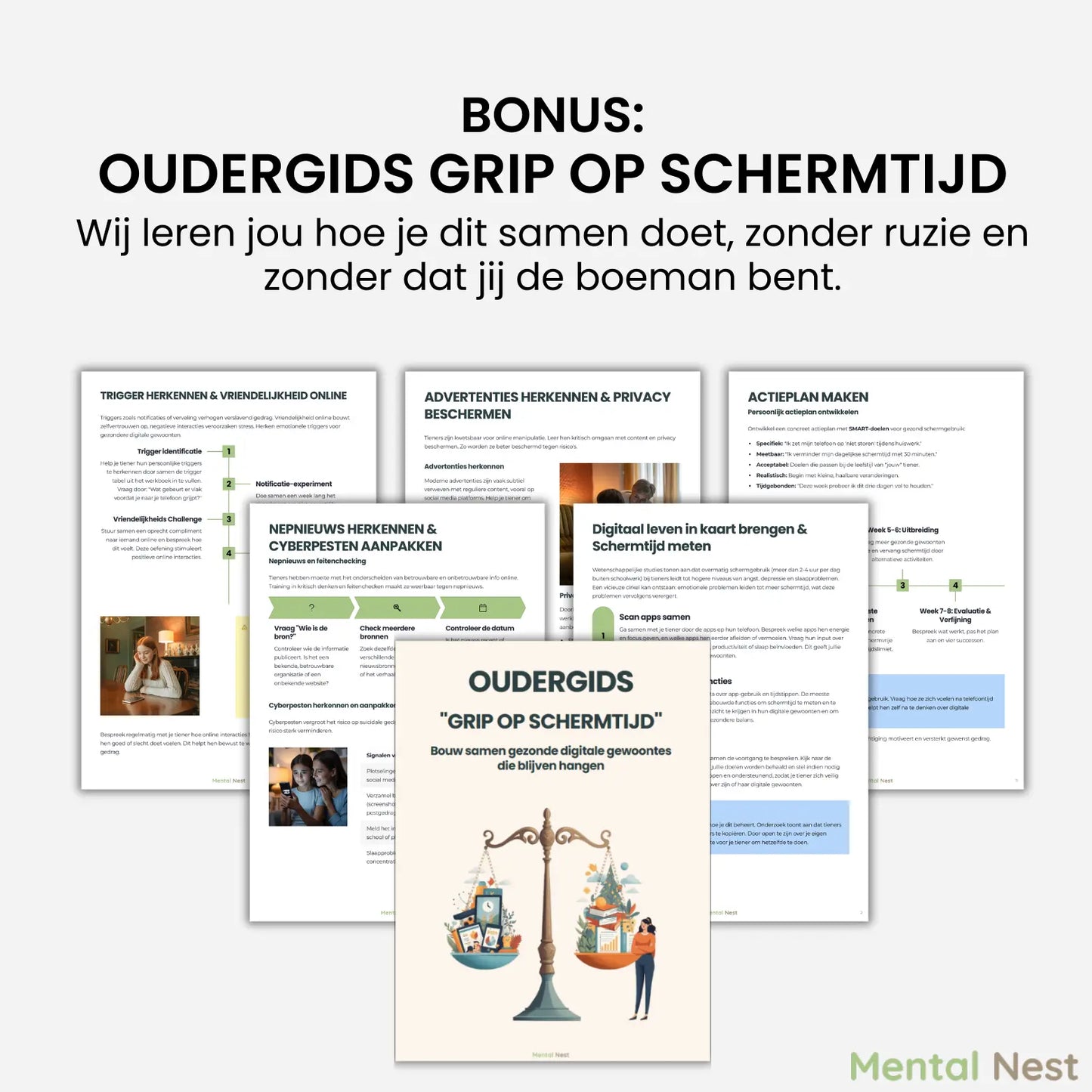 Inhoud Oudergids Grip op Schermtijd: Tips voor ouders om grenzen te stellen zonder ruzie en strijd.