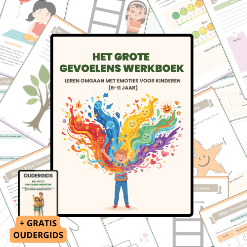 Het grote gevoelens werkboek (6-11 jaar) + oudergids – Mental Nest