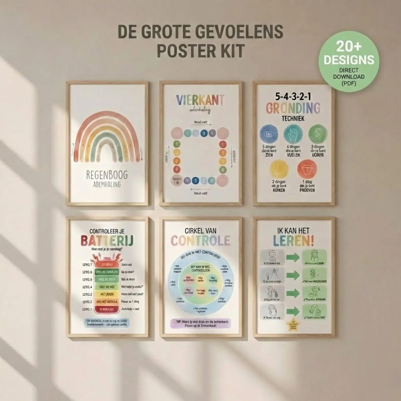 De Grote Gevoelens Poster Kit (20+ Designs) – Mental Nest