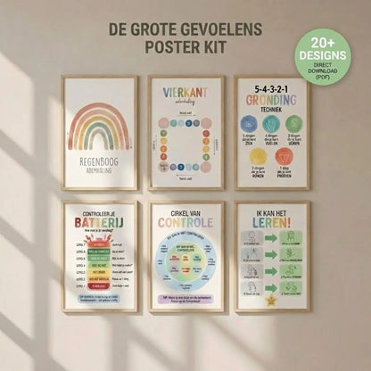 De Grote Gevoelens Poster Kit (20+ Designs) – Mental Nest