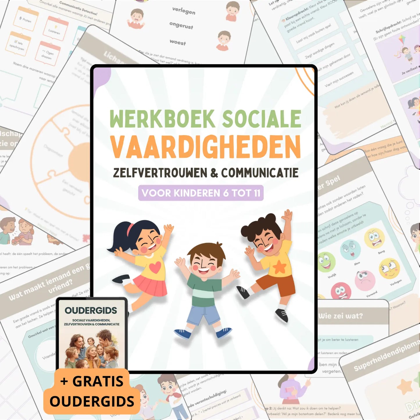 Werkboek: Sociale Vaardigheden (6-12 Jaar) + oudergids – Mental Nest
