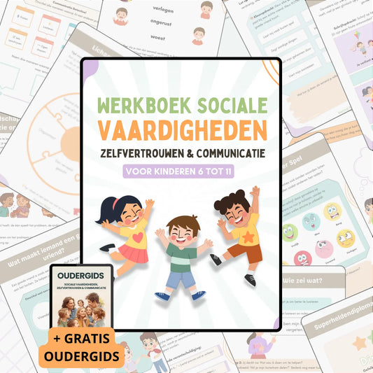 Werkboek: Sociale Vaardigheden (6-12 Jaar) + oudergids – Mental Nest