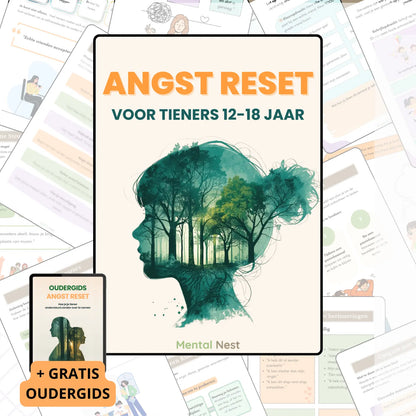 Werkboek: Angst Reset Voor Tieners (12-18 Jaar) + oudergids – Mental Nest