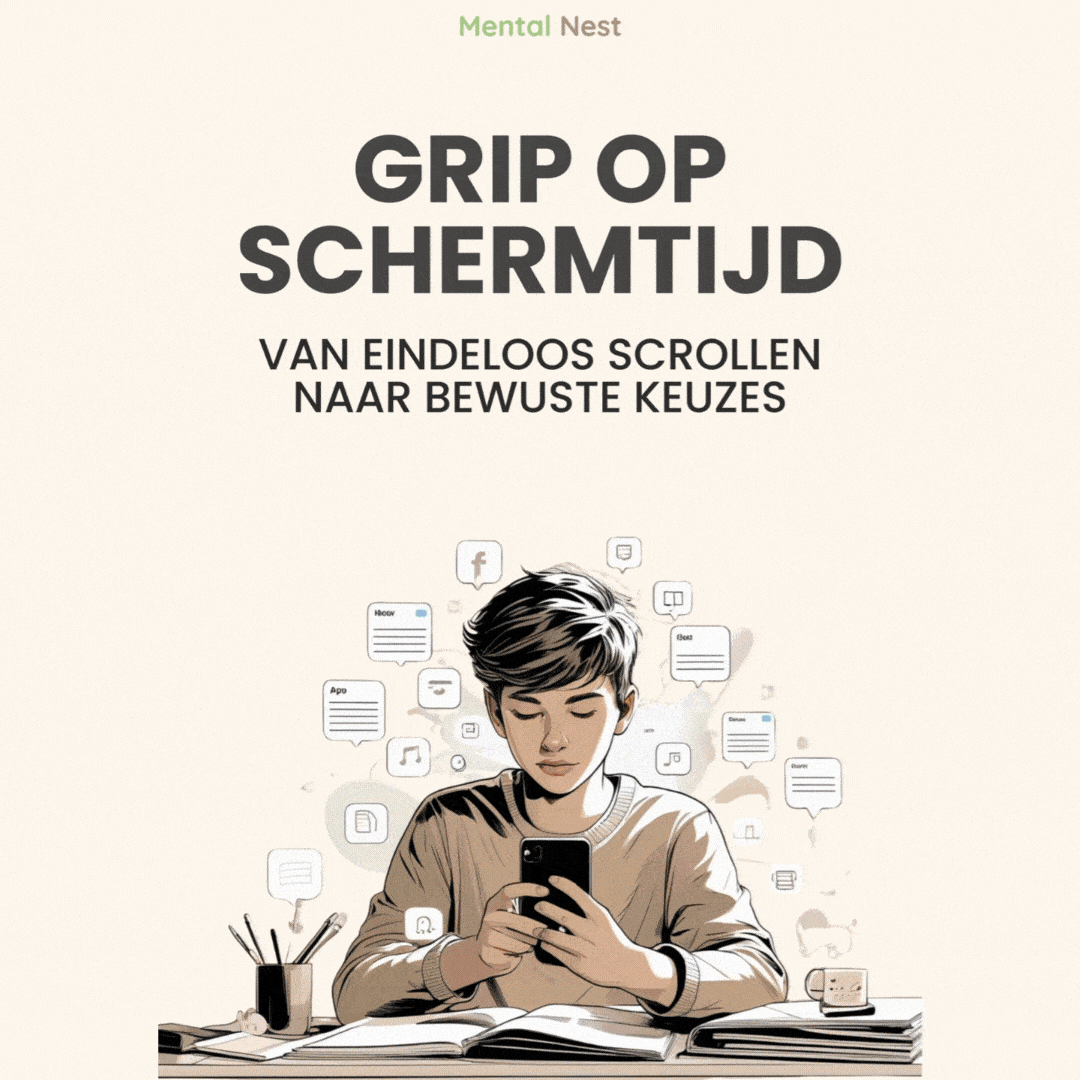 Geanimeerd overzicht van Werkbladen voor Digitale Rust